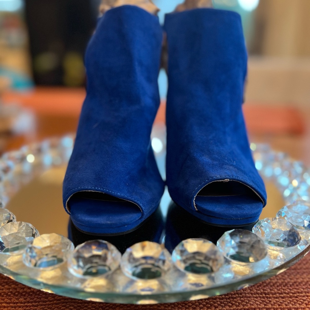 Lane Bryant peep toe booties